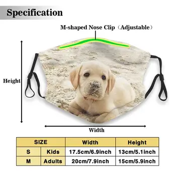 

Reusable Safety Mouth Masks with Replaceable Filter Cute Dog Printed Adjust Earloop(One Mask + 2 Filters)-M