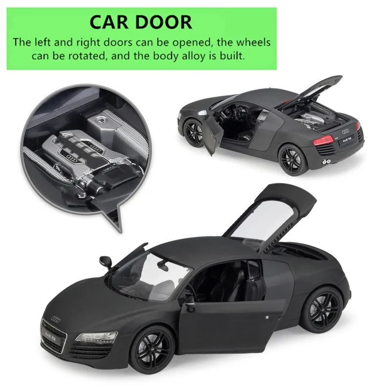 WELLY 1:24 Audi R8 Спорт carsimulation сплав модель автомобиля ремесла украшение коллекция игрушка инструменты подарок