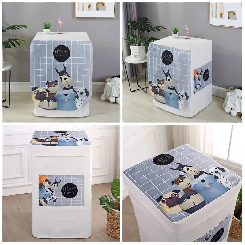 

New Style Hot Selling Fully Automatic Impeller Roller Waterproof Flax Washing Machine Cover Dust Cover