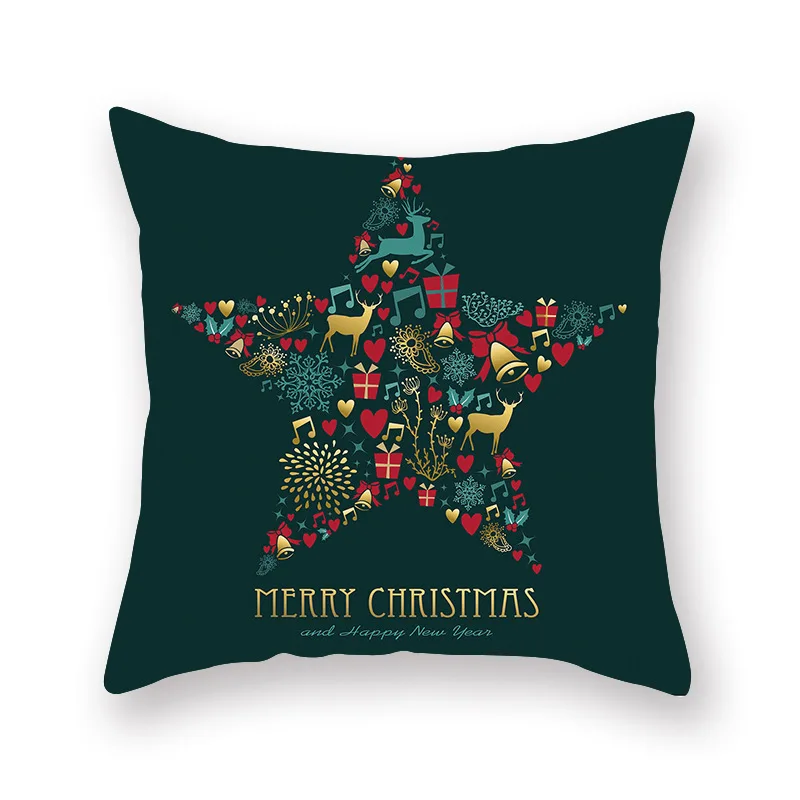 Зеленые наволочки Рождественские наволочки 45*45 см Декоративные подушки диванная декоративная наволочка для подушки - Цвет: 1603