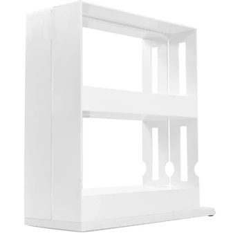 

Spice Organizer Rack Multi-Function Rotating Storage Shelf Slide Kitchen Cabinet Cupboard Organizer Kitchen Storage