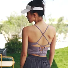 Женские спортивные футболки без рукавов жилет с нагрудной подкладкой для йоги Тренажерный зал тренировки Майки Топы X85