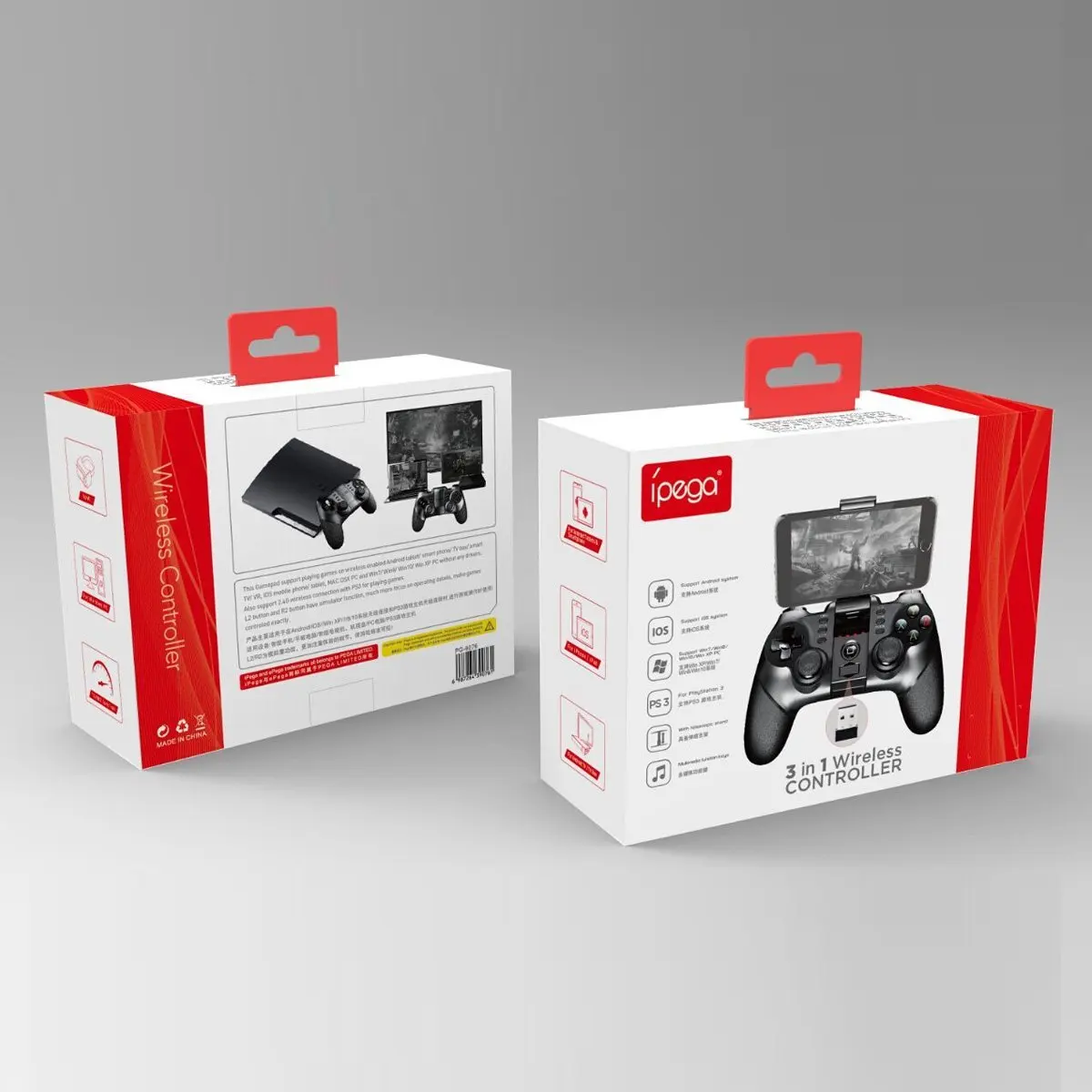 Беспроводной Bluetooth Gampead игровой коврик Ipega 9076 контроллер игровой джойстик мобильный триггер джойстик для Android сотовый телефон, ПК