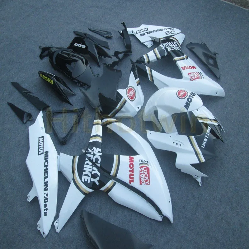 Заказной Комплект кузова мотоцикла для Suzuki GSX-R600 R750 K8 2008 2009 2010 GSXR750/600 Обтекатели+ болты+ литьевая форма Красный Черный M2 - Цвет: C