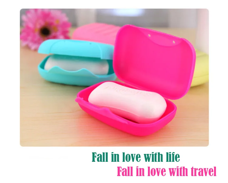 Travel Hiking Holder Container Soap Box for Bathroom Dish Home Shower Plate Case Multicolor Plastic Soap Box Dispenser Soap Rack