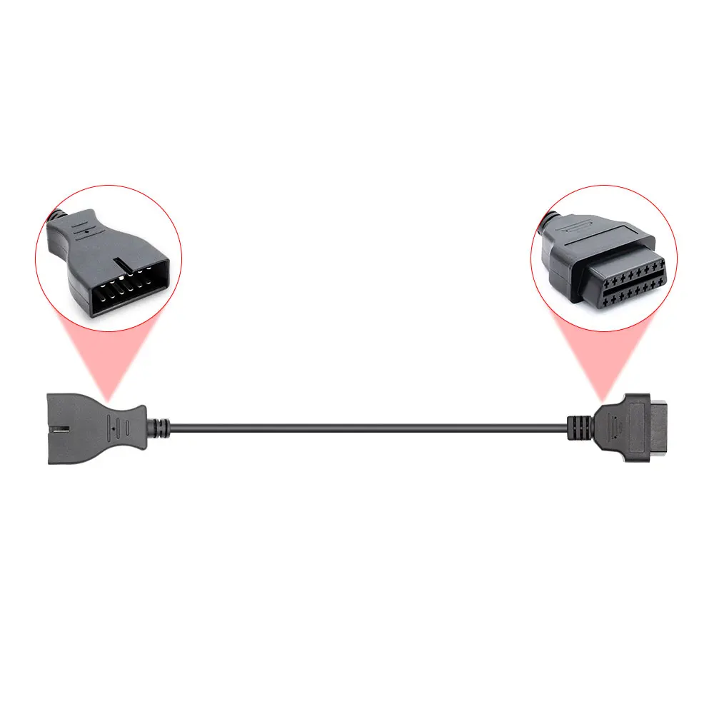 Для GM MDI 12 штепселный разъем адаптера OBD к OBD2 16Pin Auto MDI для GM 12Pin OBD 2 OBD2 автомобильный диагностический инструмент автоматического OBD2 кабель-удлинитель