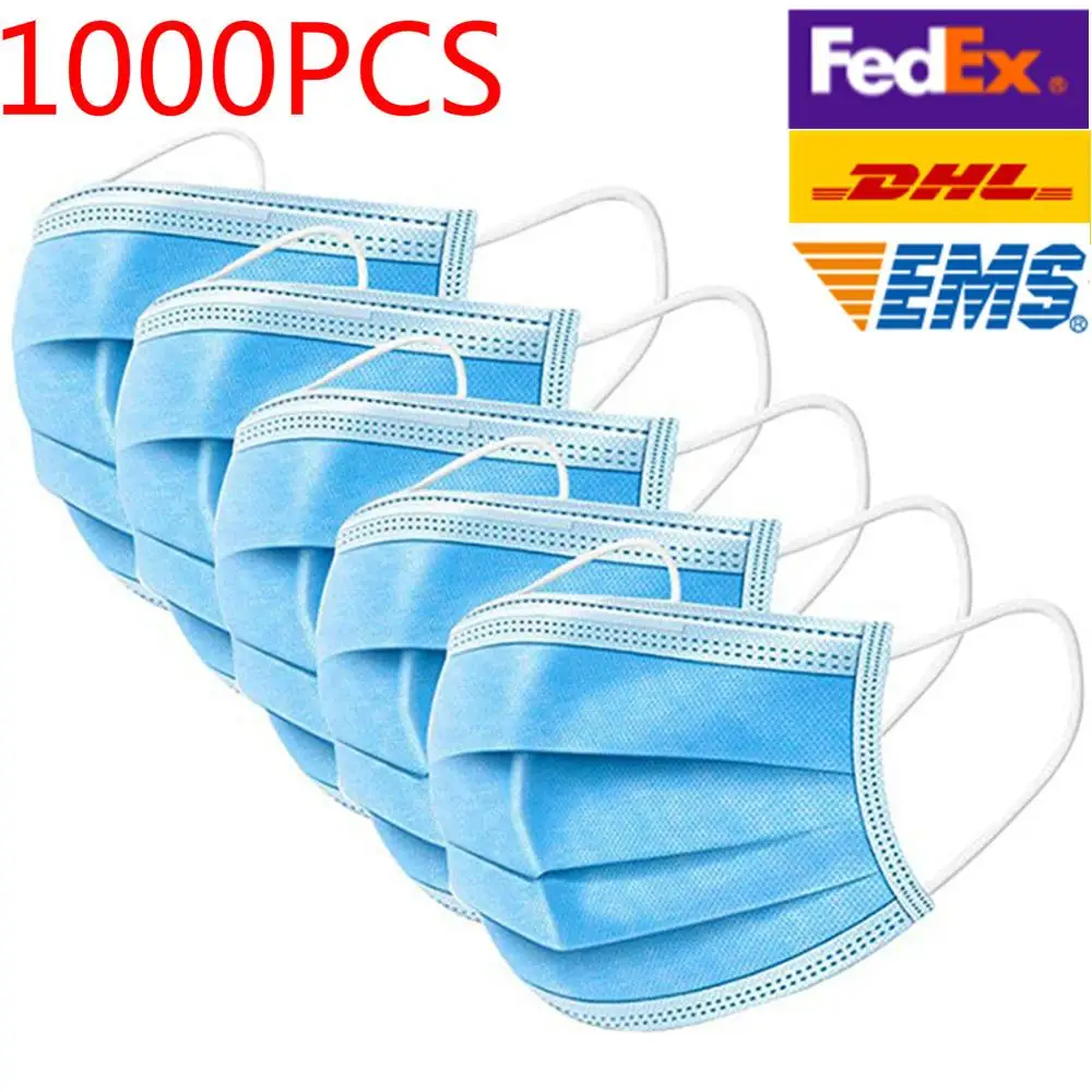 

1000PCS Wholesale Disposable Sanitary Masks Face Mask with Earloops