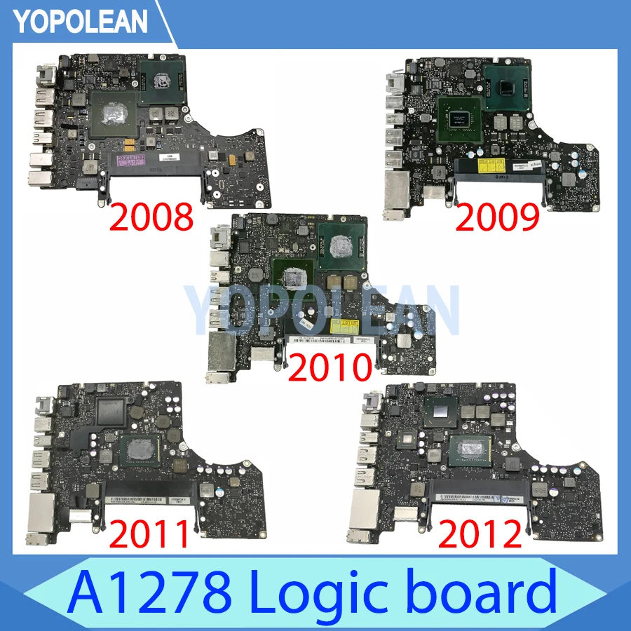 Original Logic Board For Macbook Pro 13 A1278 Motherboard 2008 2009 2010 2011 2012 Years
