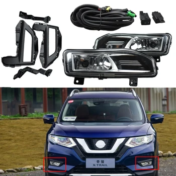 

Halogen Fog lights Bracket Wiring Harness Kit head light fog lights for x-trail t32 FOR Rogue 2017-2019 white light