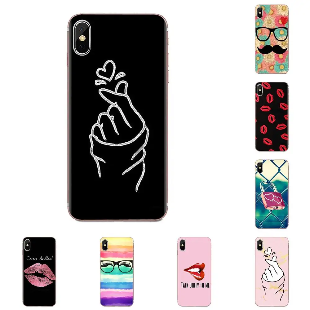 Мягкие чехлы Hella Finger Hearts для Huawei Honor Mate 7 7A 8 9 10 20 V8 V9 V10 V30 P40 G Lite Play Mini Pro P Smart |