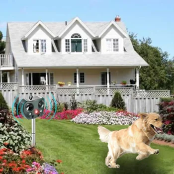 

Outdoor Ultrasonic Solar Pest Repeller Animal Pest Mouse Repeller PIR Sensor Garden Bird Cat Dog Fox Repellent