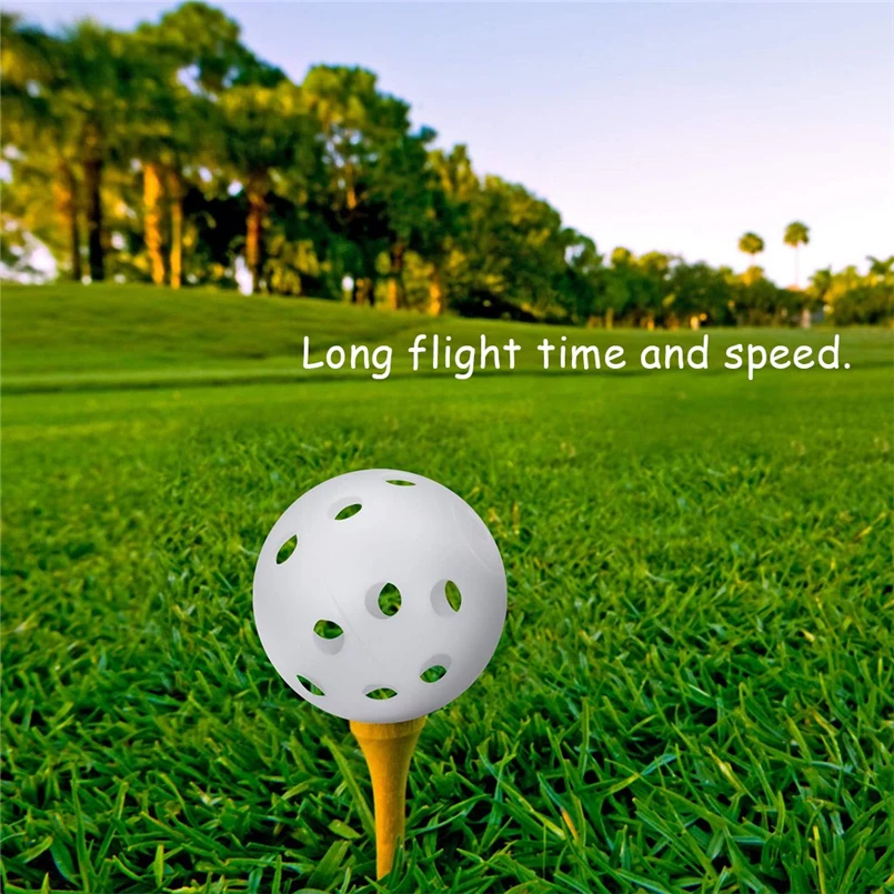 10pcs home DIY golf practice ball mixed air flow hollow perforated plastic JL golf practice ball 41mm indoor and outdoor 30D13 (5)
