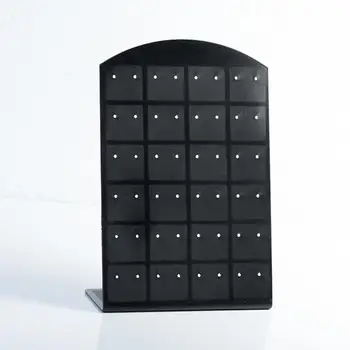 

L Shape 24/48/72 Holes Ear Stud Earrings Display Rack Jewelry Holder Organizer Showcase Jewelry Display Rack For Women