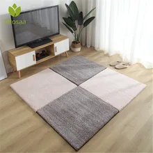 1 шт. 40/60/80/100 см Гостиная спальня Для детей Нескользящий плюш мягкий ковер в стиле пэчворк Jigsaw сращивания головки восхождение детский коврик