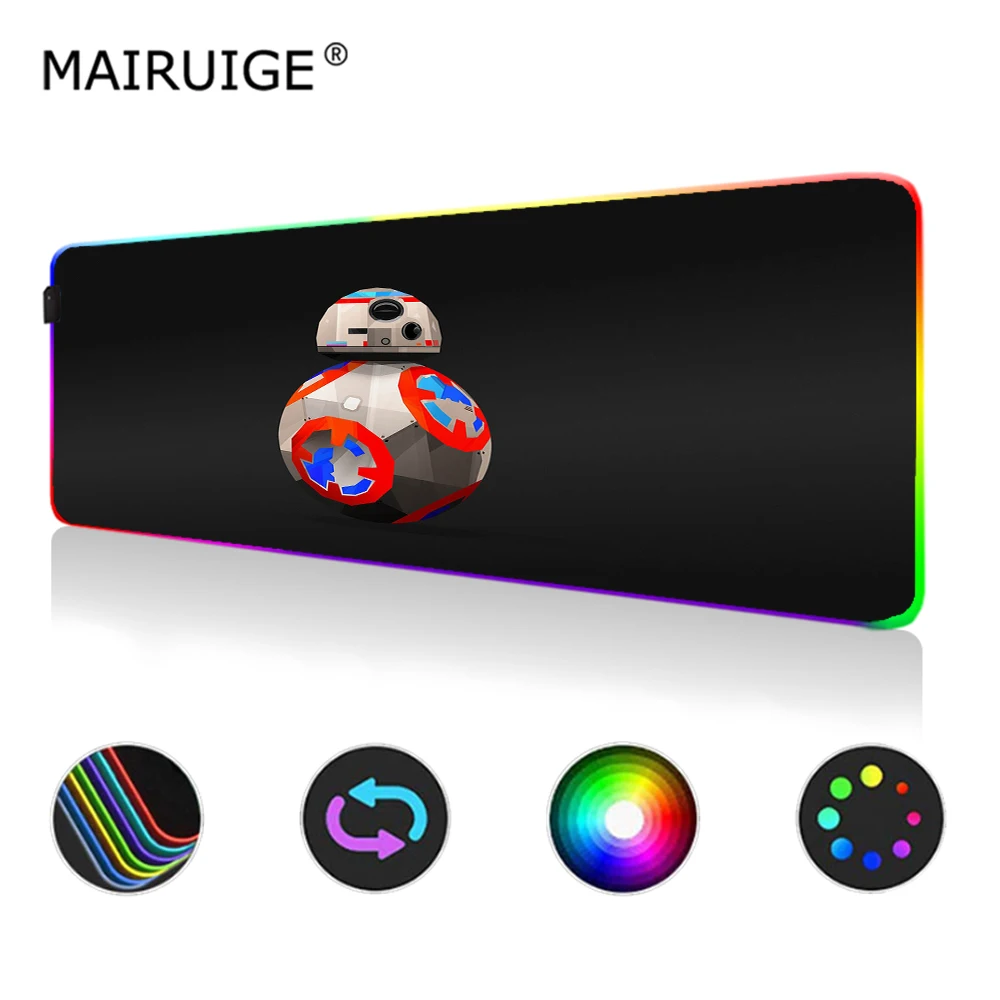 

RGB Large Mouse Pad LED XXL Glow Color Light Gaming MousePad Desk Mat with Backlight 90x40cm Keyboard Pad Best Game Custom