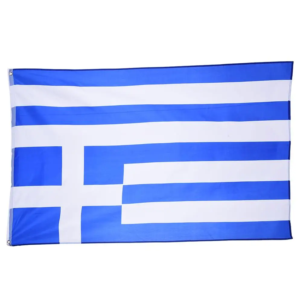 Greece 3*5 футов 150x90 флаг высокого качества двухсторонний Печатный полиэстер Франция Канада Испанский флаг люверсы 32 флаги стран - Цвет: Greece