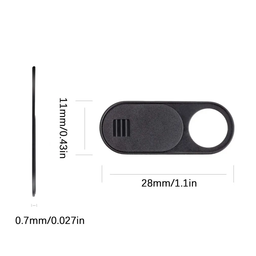 cover Camera blocking sticker Black