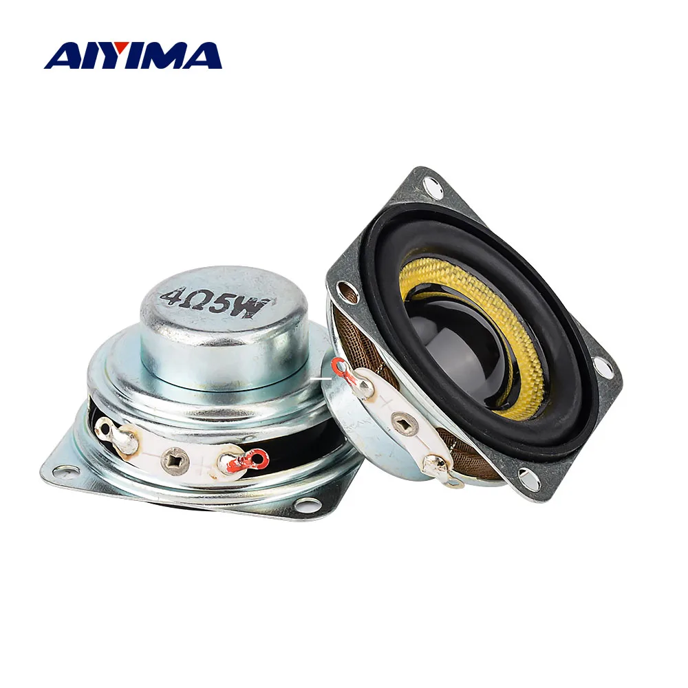 AIYIMA 1.5 Inch 4/8ohm 5W Portable Speaker Audio Speakers Mini Audio Portable Speaker 40mm Full Range Ultra-Thin Neodymium Loudpeakers for DIY Home Theater 2PCS