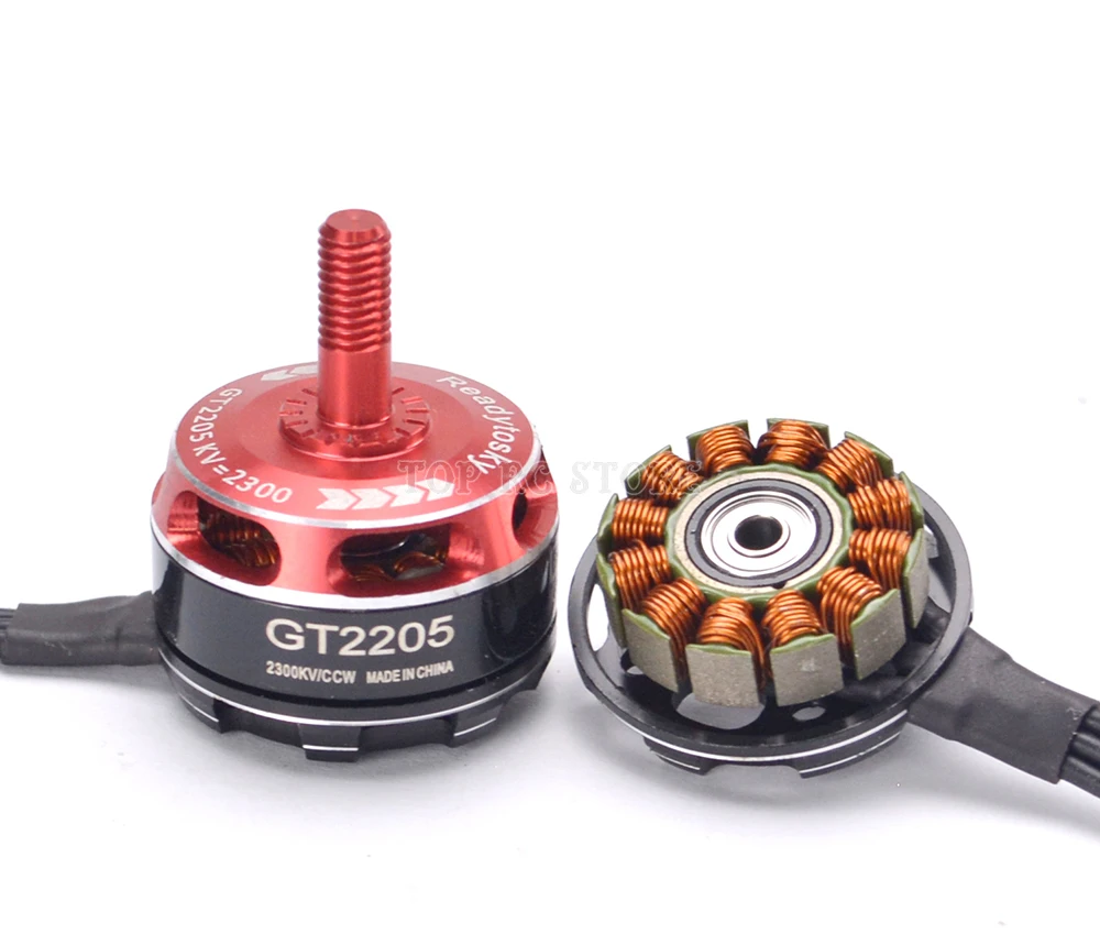 4 шт. GT2205 2205 2300KV бесщеточный двигатель 3 4S одножильный провод для ZMR250 Robocat 270 Nova 235 мм