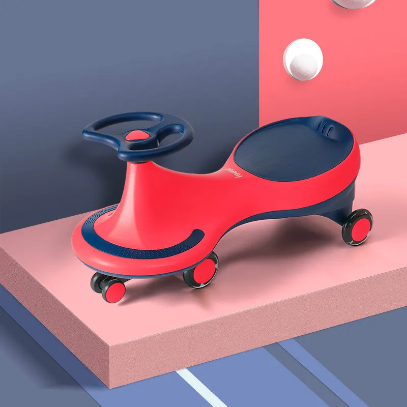 Children Swing Car 1-4 Years Old Children Twist Car Universal Wheel Baby Scooter Anti Rollover Tricycle