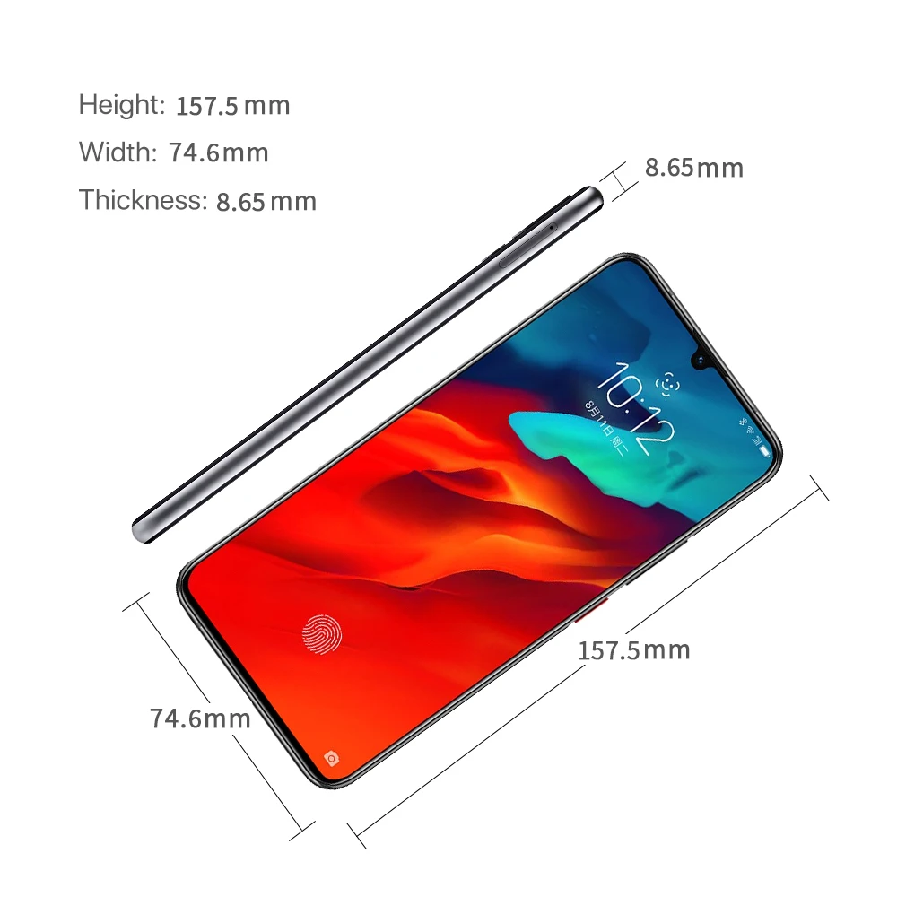 Lenovo Z6 Pro L78051 8 Гб 128 ГБ глобальная ПЗУ Восьмиядерный игровой телефон Snapdragon 855 6,3" OLED 48MP четырехъядерный смартфон 4000 мАч