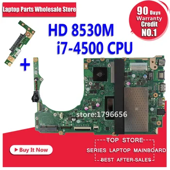 

Send board+For ASUS Q301LP S301LP S301LA Laptop Motherboard S301la rev2.0 Mainboard I7-4500U Radeon HD 8530M 4G fully tested
