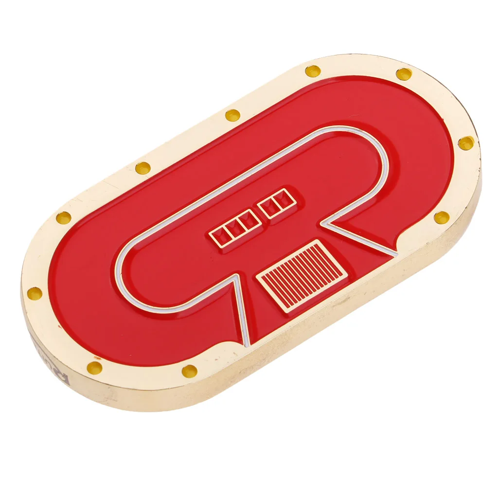 Dealer Button Metal Poker Dealer Buttons Poker Cards Guard Poker Accessories 7.2 x 3.6cm Green, red