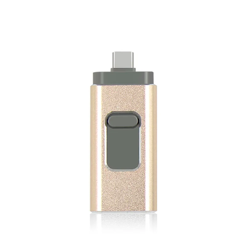 champagne iOS Usb флеш-накопитель для iPhone/iPad/Android Phone 3,0 USB флешка для iPhone6 7 8 X XS XR Флешка 128GB диск - Цвет: champagne