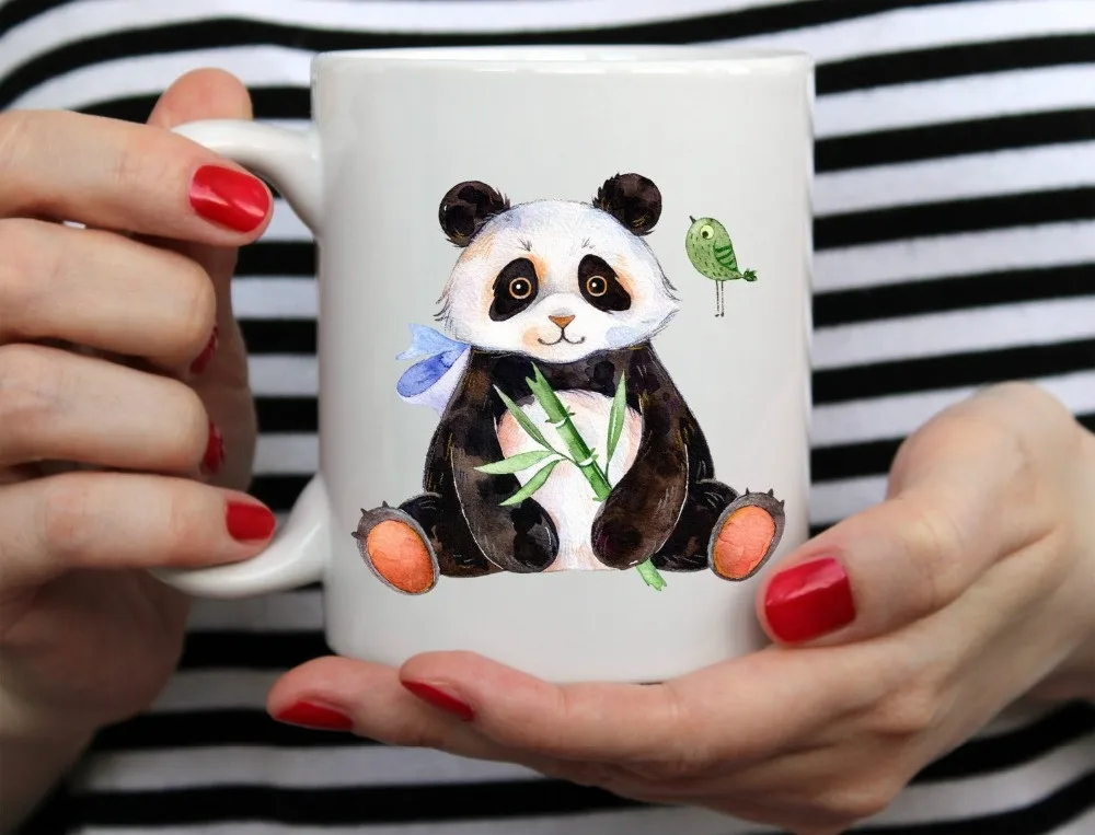 

Panda Mugs Travel Beer Cup Porcelain Coffee Tea Cups