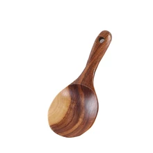 Деревянная кулинарная ложка Кухонная лопатка с длинной ручкой аксессуары для еды Resuable домашняя антипригарная суповая посуда