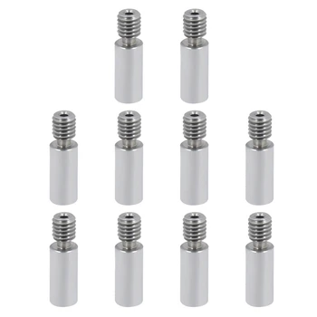 

10PCS Heat Break Hotend Throat Full Metal 1.75MM Filament for E3D V6 Hotend Heater Block 3D Printer Parts