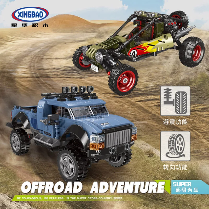 

XingBao city compatible legoed technic off road truck car moc creator sets model building blocks bricks boys children kids toys