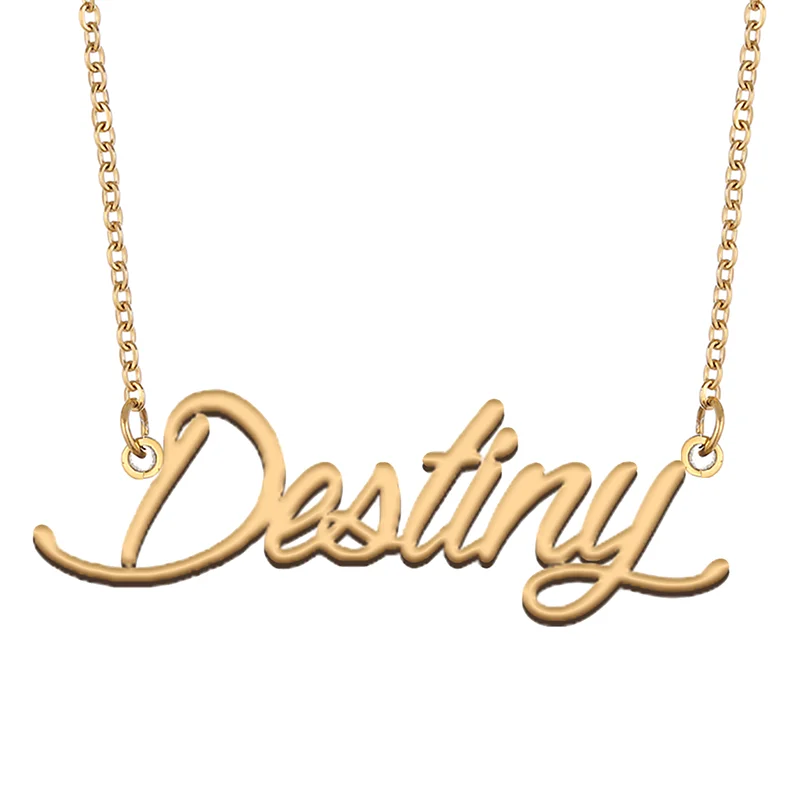 

Necklace with Name Destiny for His Her Family Member Best Friend Birthday Gifts on Christmas Mother Day Valentine's Day