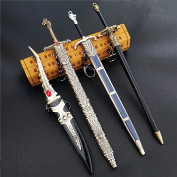 

Game Of Thrones Cosplay House Of Stark Pendant Keychain Pendant Sword Dagger Alloy Bingwu Model Anime Adult Men Ms Christmas