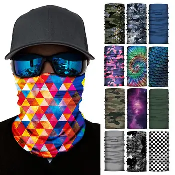 

5Pcs Stylish Outdoor Dust Sun Protection Bandana Face Mask Headband Neck Scarf Wind and dust resistance against viruses