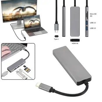 

5 In 1 USB C Hub Type-C to HDMI USB-C to USB 3.0 Connector TF/SD For Laptop Station Card Dock Pro book Accessories Adapter J3O3