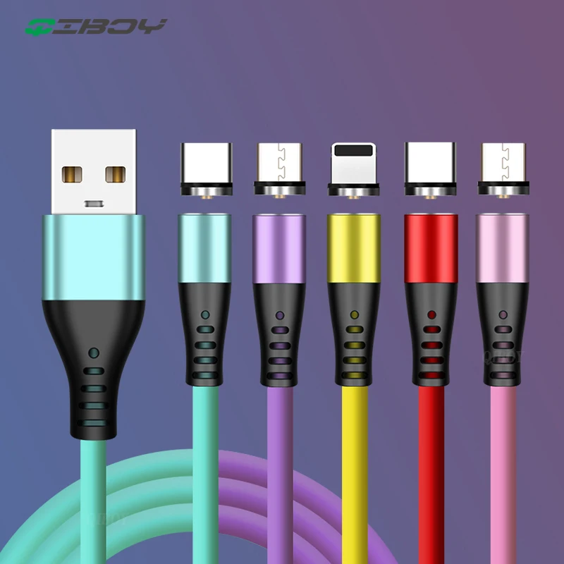Магнитный Micro USB кабель для передачи данных iPhone 6 Samsung Android Быстрая зарядка