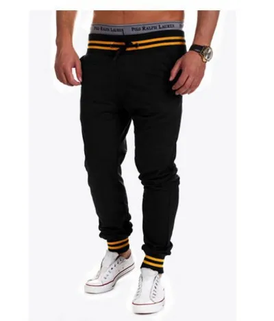 

-Men Screw Type Contrast Color Lace-up Casual Gymnastic Pants