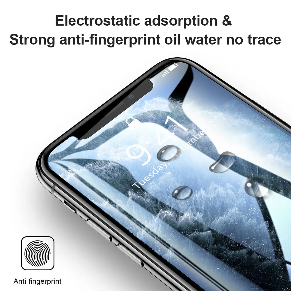 KISSCASE 2PCS Gehärtetem Glas Für iPhone 11 Pro Max Screen Protector Für iPhone 7 8 6 6S Plus X XR