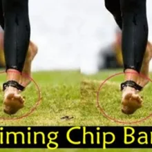 Спортивные временные метки rfid, неопреновый ремешок на липучке, неопреновый Триатлон uhf RFID чип синхронизации, ремешок на лодыжку