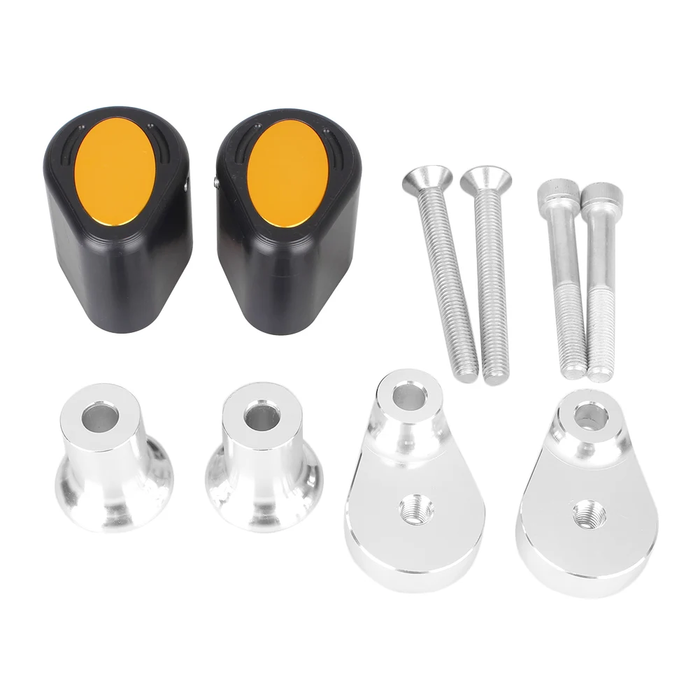Для Yamaha YZF R1 2007-2008 рамка ползунок Краш pad протектор Защита CNC алюминиевый сплав и АБС пластик запчасти для мотоцикла - Цвет: Золотой