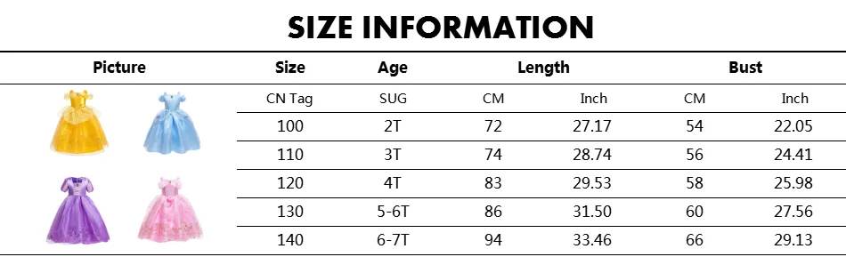 Robe princesse Accessoires Raiponce