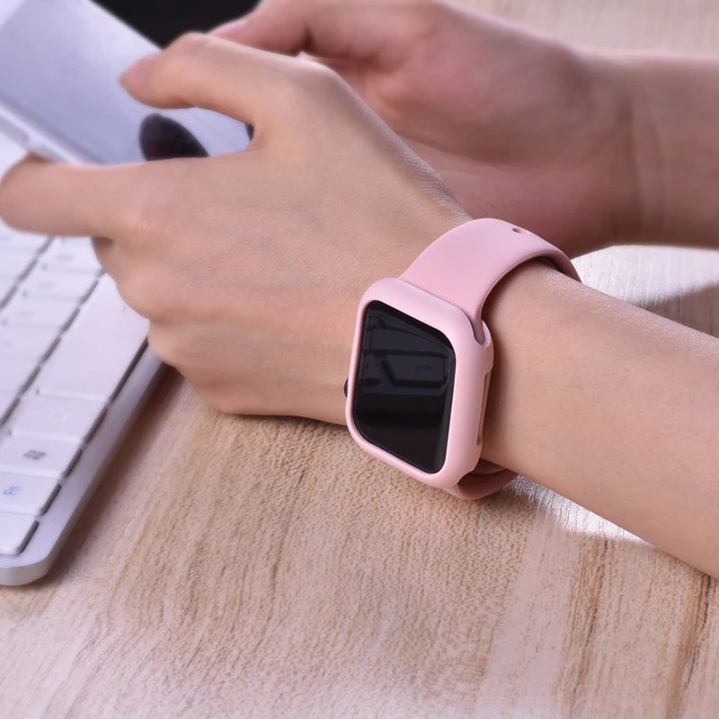 Силиконовый ремешок-петля для Apple Watch 42 мм 38 мм Iwatch 5 4 3 2 1 браслет с магнитной пряжкой