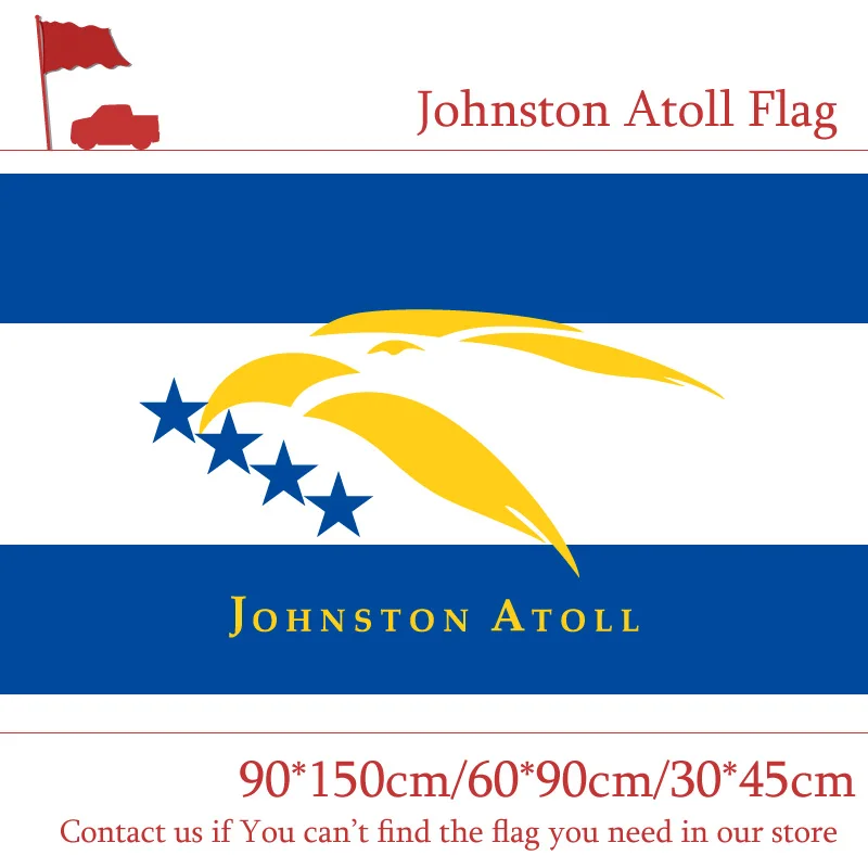

Free shipping 3x5ft U.S. Johnston Atoll Flag The United States America 90*150cm 60*90cm 30*45cm Car Flag For Decoration