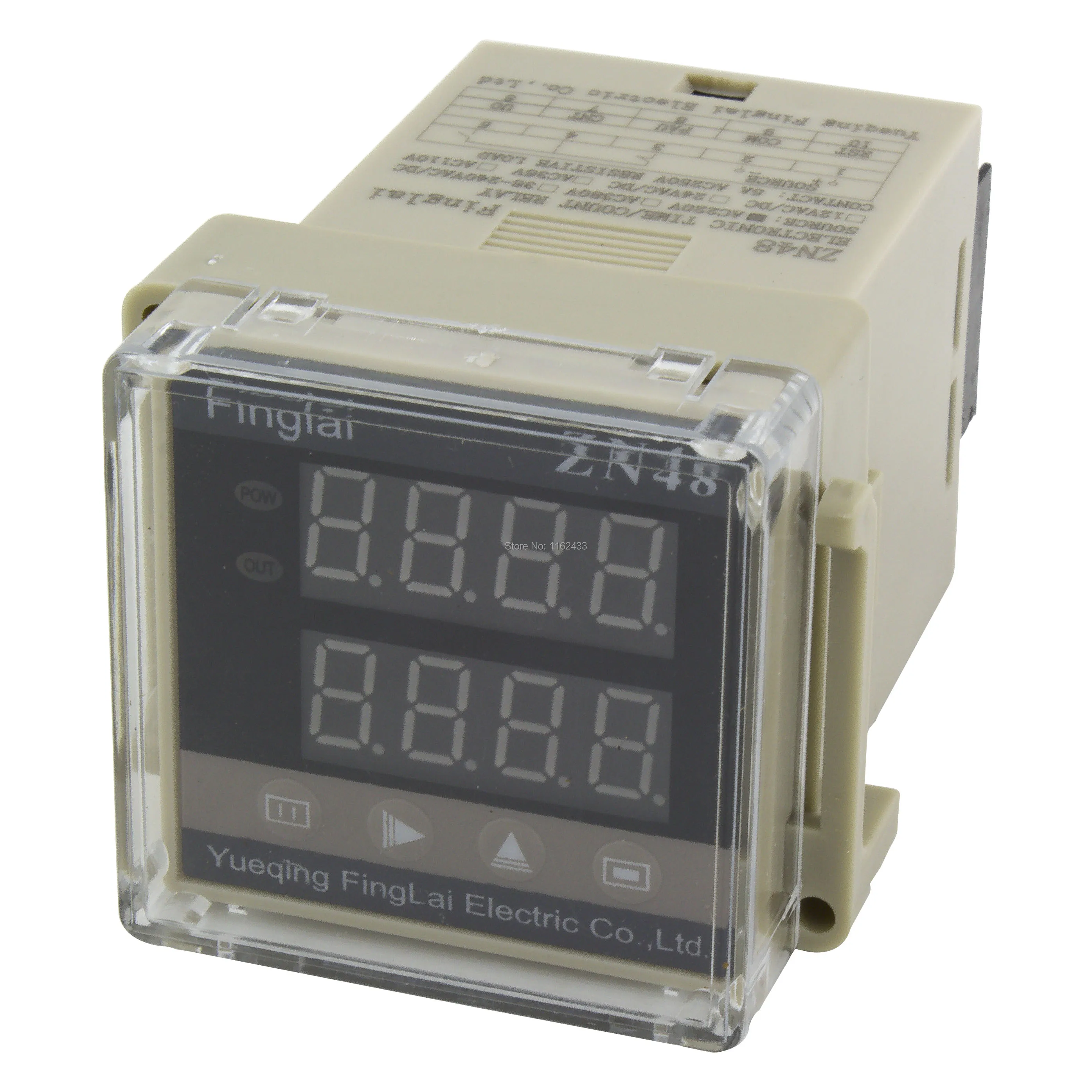 ZN48 series digital time relay counter AC 220V 380V DC 24V 12V counting ...