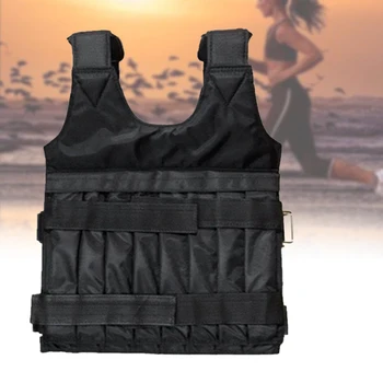 

Boxing Sports Fitness Weighted Vest Adjustable Weight Training Multi Pockets Weighted Jacket Running Loading Sand Clothing
