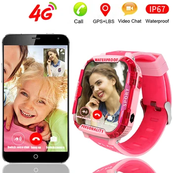 

LIGE 2020 Kid smart watches video call Childrens smart watch GPS location tracking Support 2G / 3G / 4G SIM card SOS Smartwatch