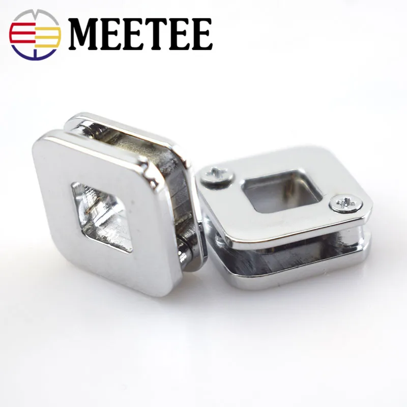 Meetee 5/10 шт. 16 мм металлическая квадратная люверсная Пряжка уплотнительное кольцо