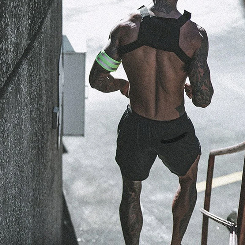 Спортивные шорты, мужские шорты для бега, двухслойные мужские шорты для фитнеса, бодибилдинга, дышащие Компрессионные шорты, быстросохнущие