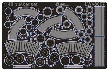 

1:48 Scale Buckets Various Types Model Kits LW48007 Accept Drop Shipping